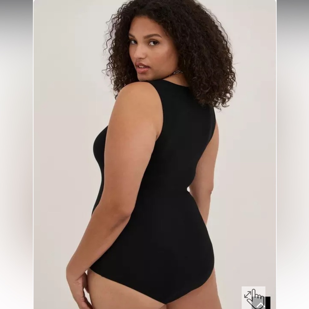 Torrid Foxy V-Neck Tank Bodysuit - Picture 2 of 7